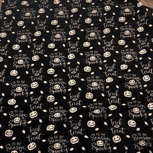 Halloween Themed Black and White Blanket